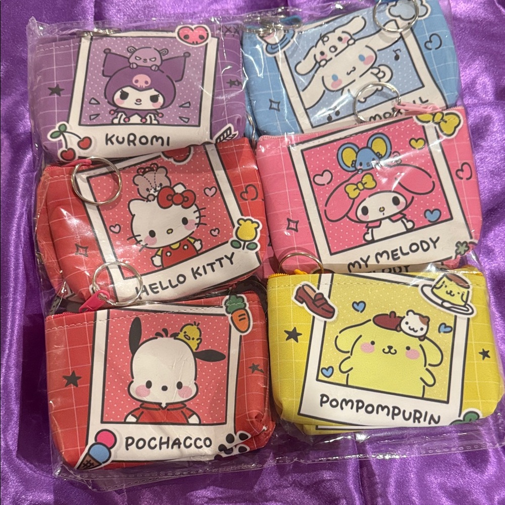 Hello Kitty and Friends coin purse keychain